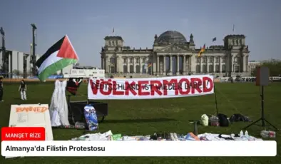 Almanya’da Filistin Protestosu