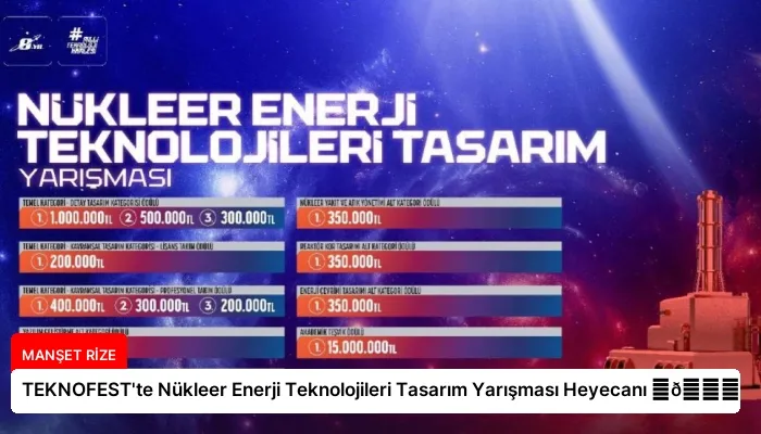 TEKNOFEST’te Nükleer Enerji Teknolojileri Tasarım Yarışması Heyecanı ⏬👇