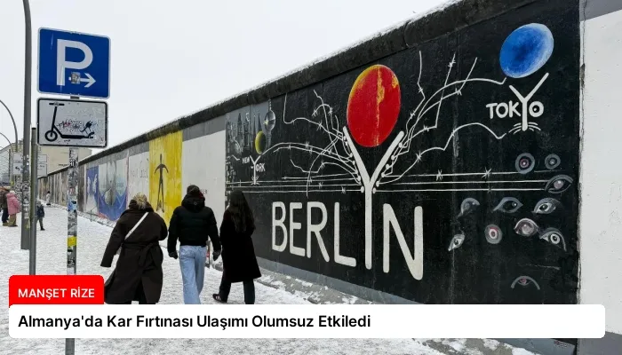 Almanya’da Kar Fırtınası Ulaşımı Olumsuz Etkiledi