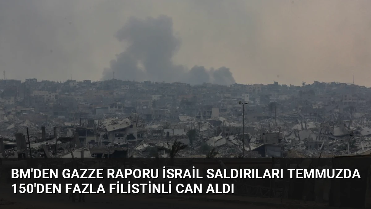 BM’den Gazze Raporu İsrail Saldırıları Temmuzda 150’den Fazla Filistinli Can Aldı