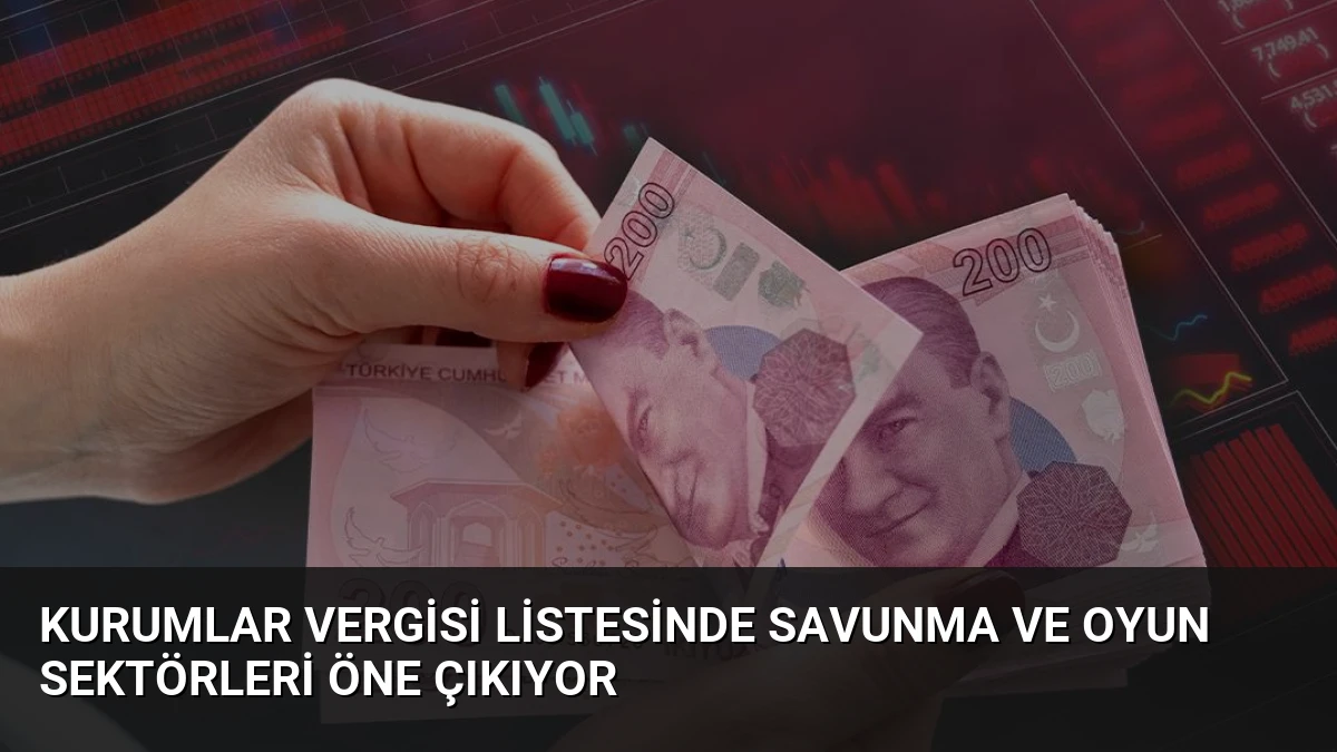 Kurumlar Vergisi Listesinde Savunma ve Oyun Sektörleri Öne Çıkıyor