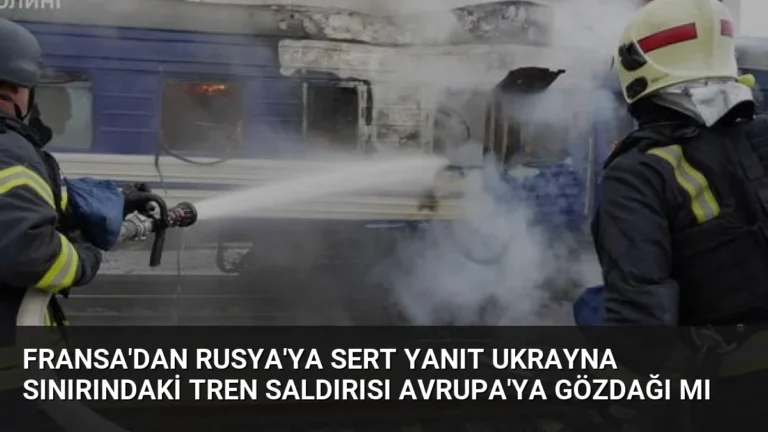 Fransa’dan Rusya’ya Sert Yanıt Ukrayna Sınırındaki Tren Saldırısı Avrupa’ya Gözdağı Mı