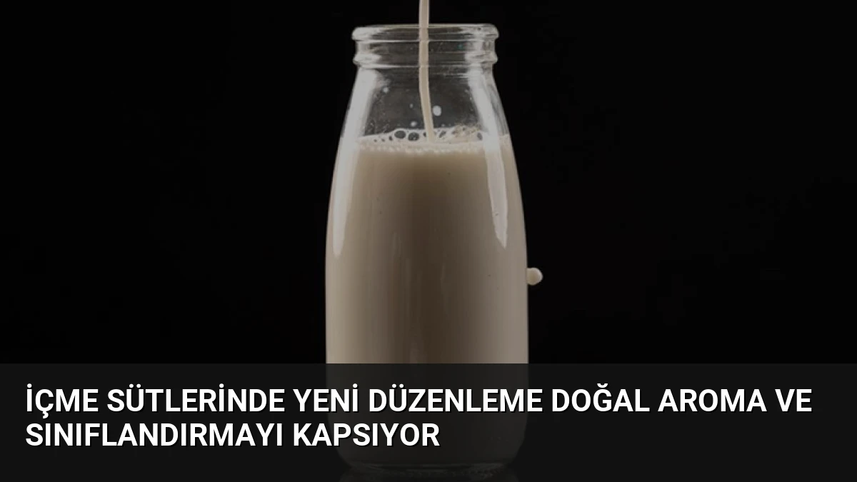 İçme Sütlerinde Yeni Düzenleme Doğal Aroma ve Sınıflandırmayı Kapsıyor