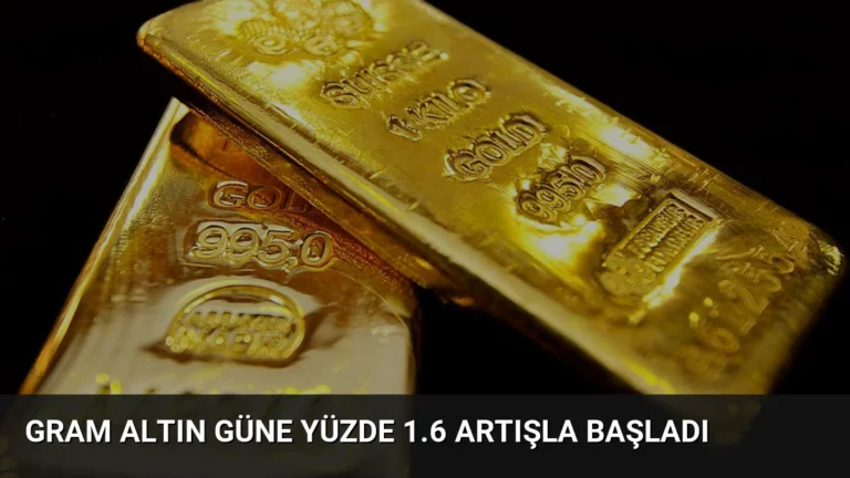 Gram Altın Güne Yüzde 1.6 Artışla Başladı