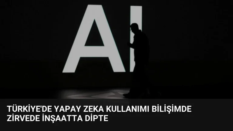 Türkiye’de Yapay Zeka Kullanımı Bilişimde Zirvede İnşaatta Dipte